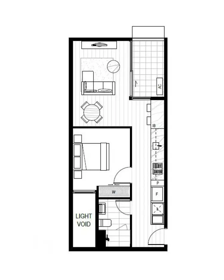 Floorplan of Homely apartment listing, 501/81 Argyle Street, Fitzroy VIC 3065