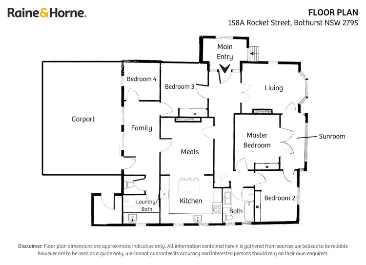Floorplan of Homely house listing, 158a Rocket Street, Bathurst NSW 2795