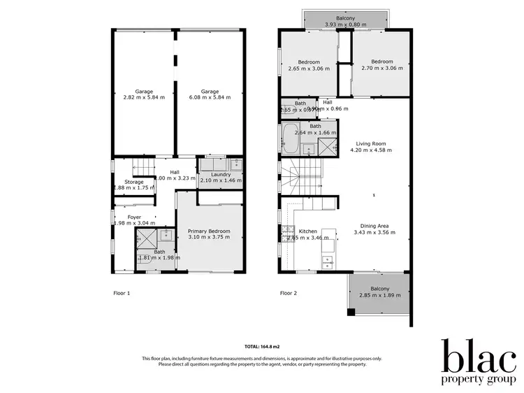 Floorplan of Homely townhouse listing, 1/1 Montree Circuit, Kallangur QLD 4503