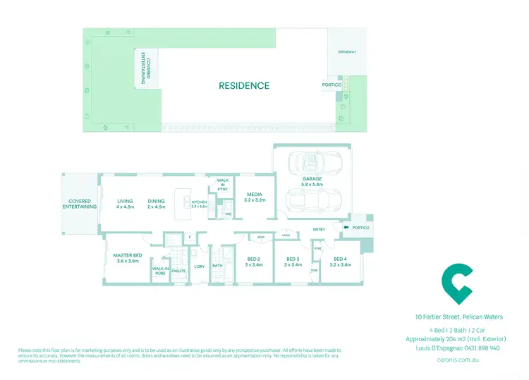 Floorplan of Homely house listing, 10 Fortier Street, Pelican Waters QLD 4551