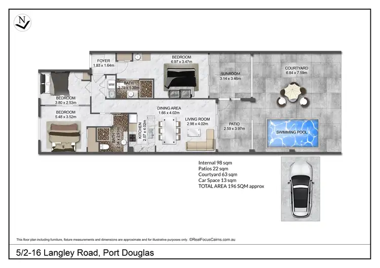 Floorplan of Homely apartment listing, 5/2-16 Langley Road, Port Douglas QLD 4877