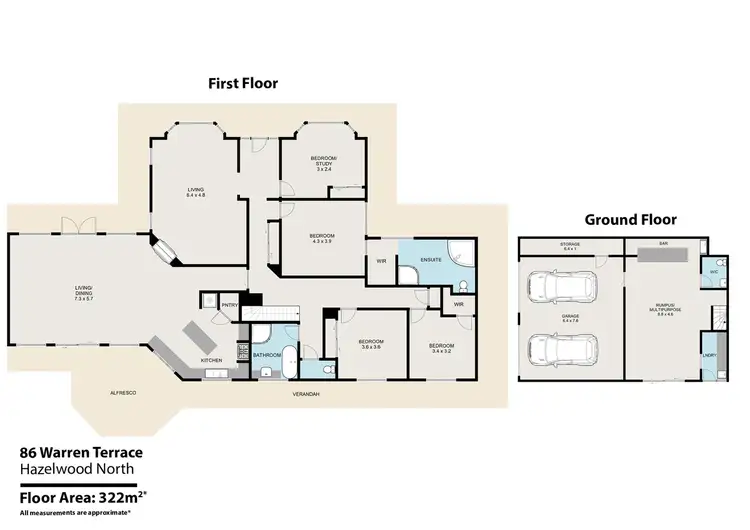 Floorplan of Homely house listing, 86 Warren Terrace, Hazelwood North VIC 3840