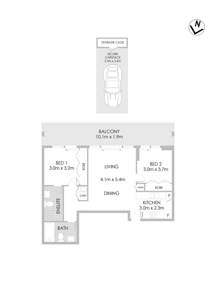 Floorplan of Homely apartment listing, 234/12 Marsden Street, Camperdown NSW 2050
