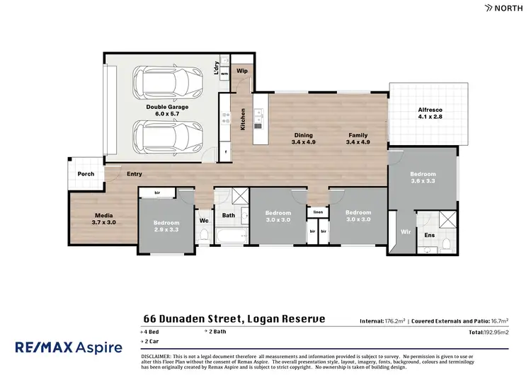 Floorplan of Homely house listing, 66 Dunaden Street, Logan Reserve QLD 4133