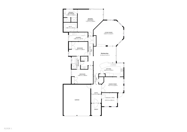Floorplan of Homely house listing, 76 Bennett Drive, Canning Vale WA 6155