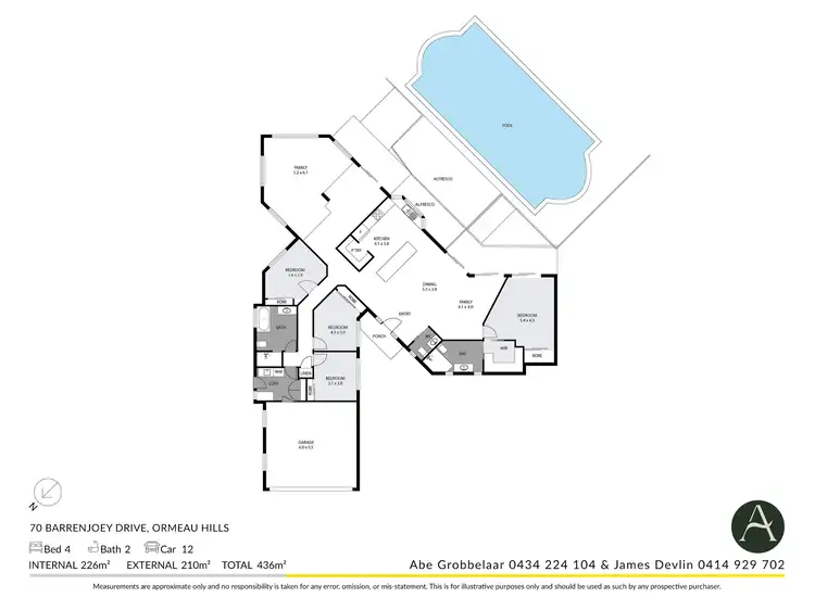 Floorplan of Homely rural property listing, 70 Barrenjoey Drive, Ormeau Hills QLD 4208