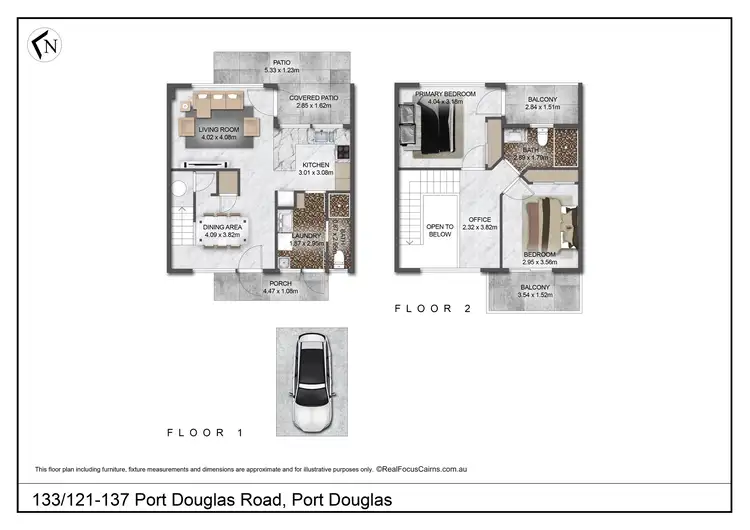 Floorplan of Homely apartment listing, 133/121-137 Port Douglas Road, Port Douglas QLD 4877
