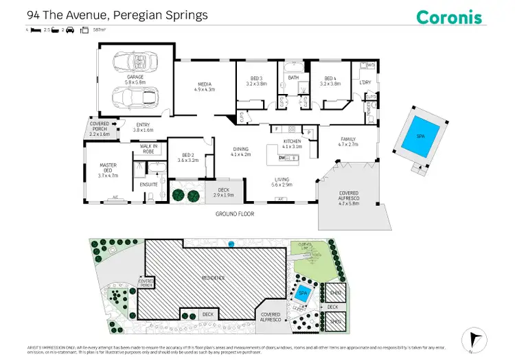 Floorplan of Homely house listing, 94 The Avenue, Peregian Springs QLD 4573