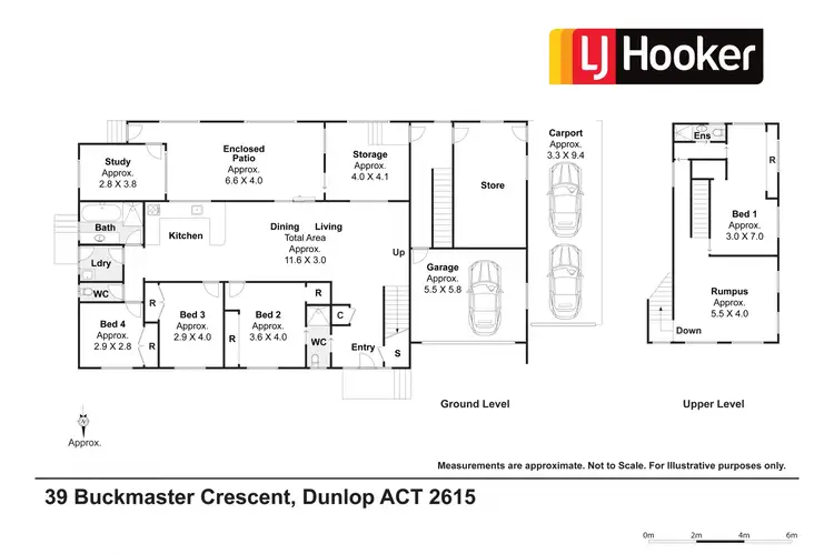 Floorplan of Homely house listing, 39 Buckmaster Crescent, Dunlop ACT 2615