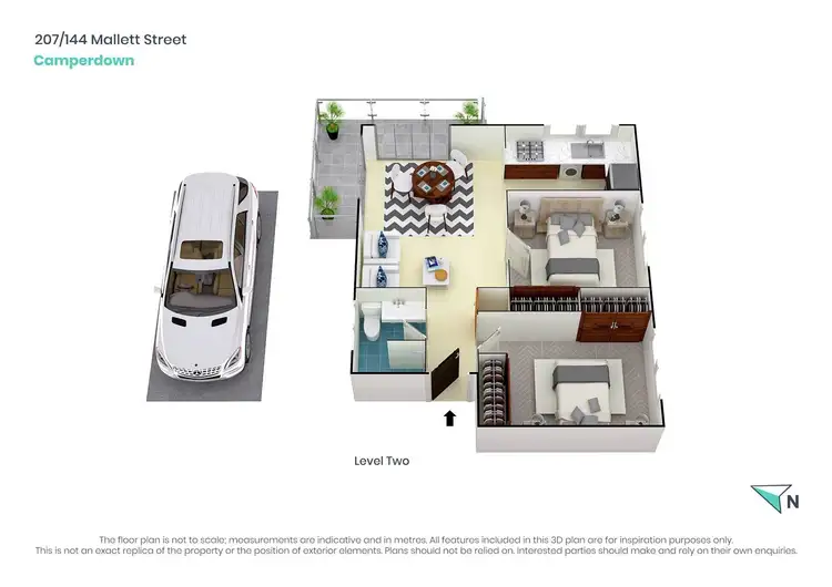 Floorplan of Homely apartment listing, 207/144-152 Mallett Street, Camperdown NSW 2050