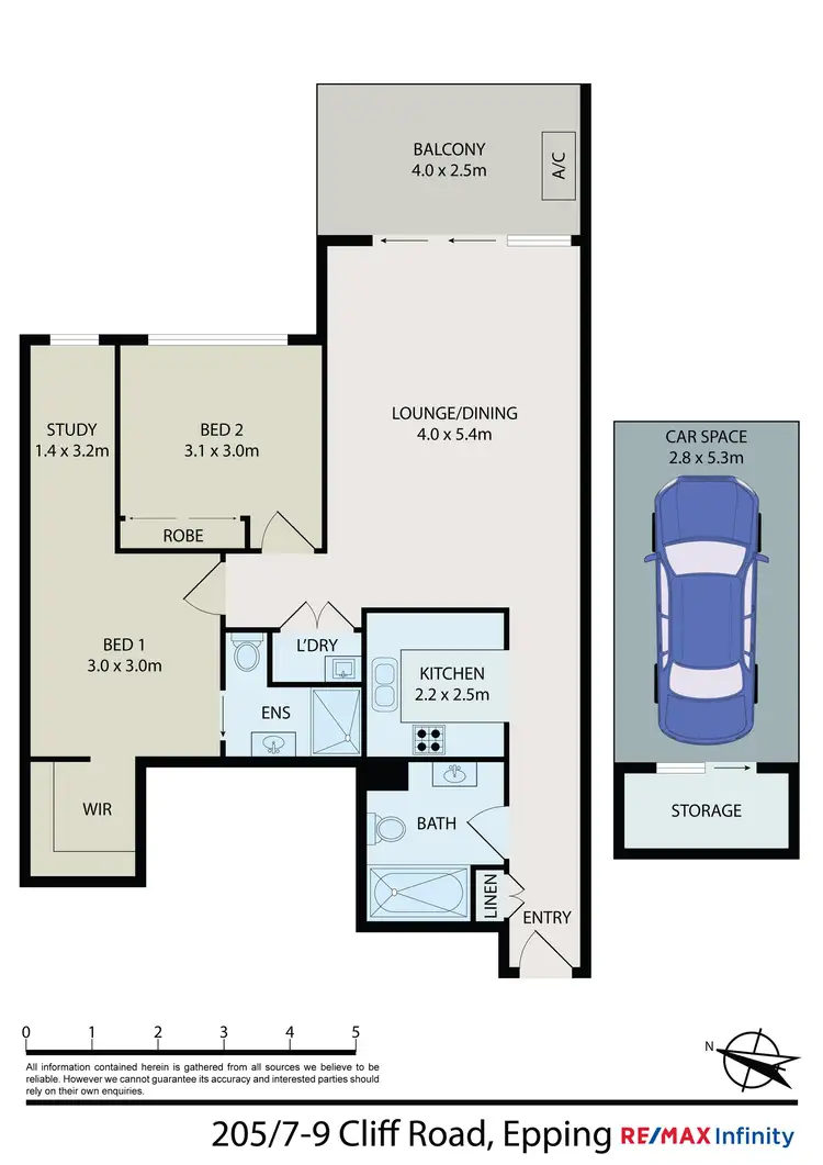 Floorplan of Homely apartment listing, 205/7-9 Cliff Road, Epping NSW 2121