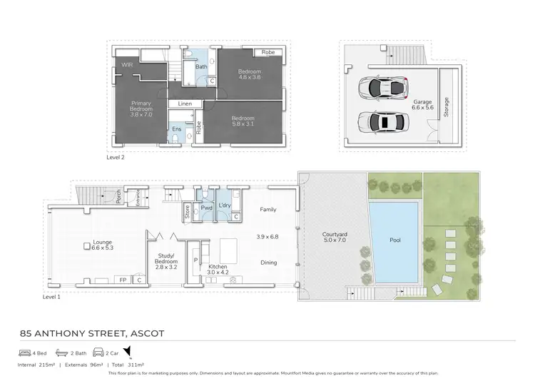 Floorplan of Homely house listing, 85 Anthony Street, Ascot QLD 4007