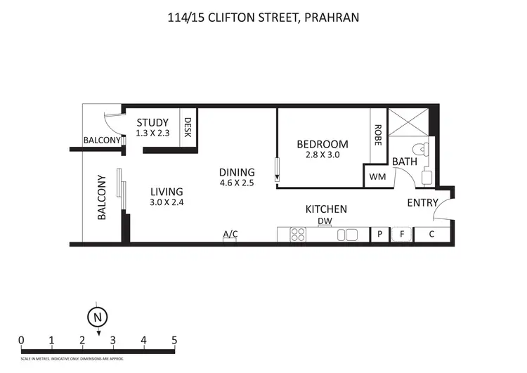 Floorplan of Homely apartment listing, 114/15 Clifton Street, Prahran VIC 3181