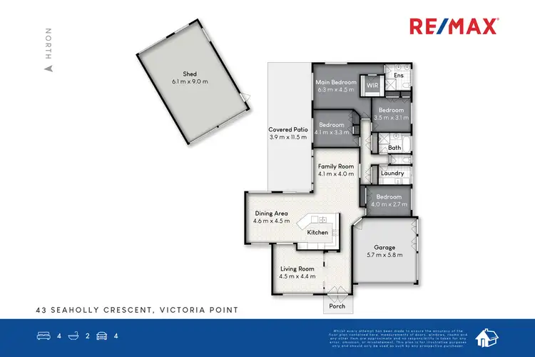 Floorplan of Homely house listing, 43 Seaholly Crescent, Victoria Point QLD 4165