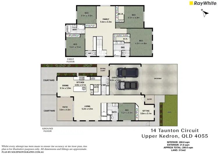 Floorplan of Homely house listing, 14 Taunton Circuit, Upper Kedron QLD 4055