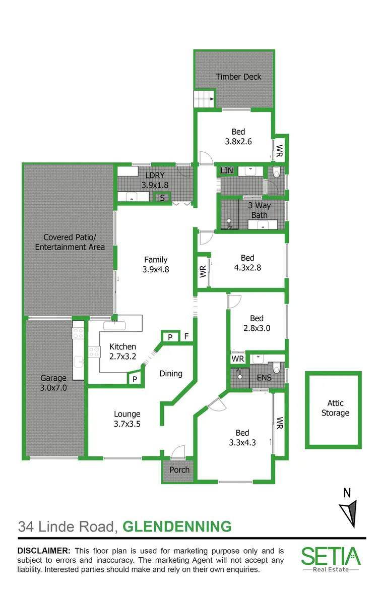 Floorplan of Homely house listing, 34 Linde Road, Glendenning NSW 2761