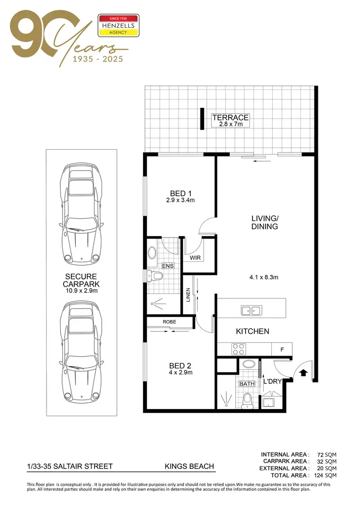 Floorplan of Homely unit listing, 1/33-35 Saltair Street, Kings Beach QLD 4551