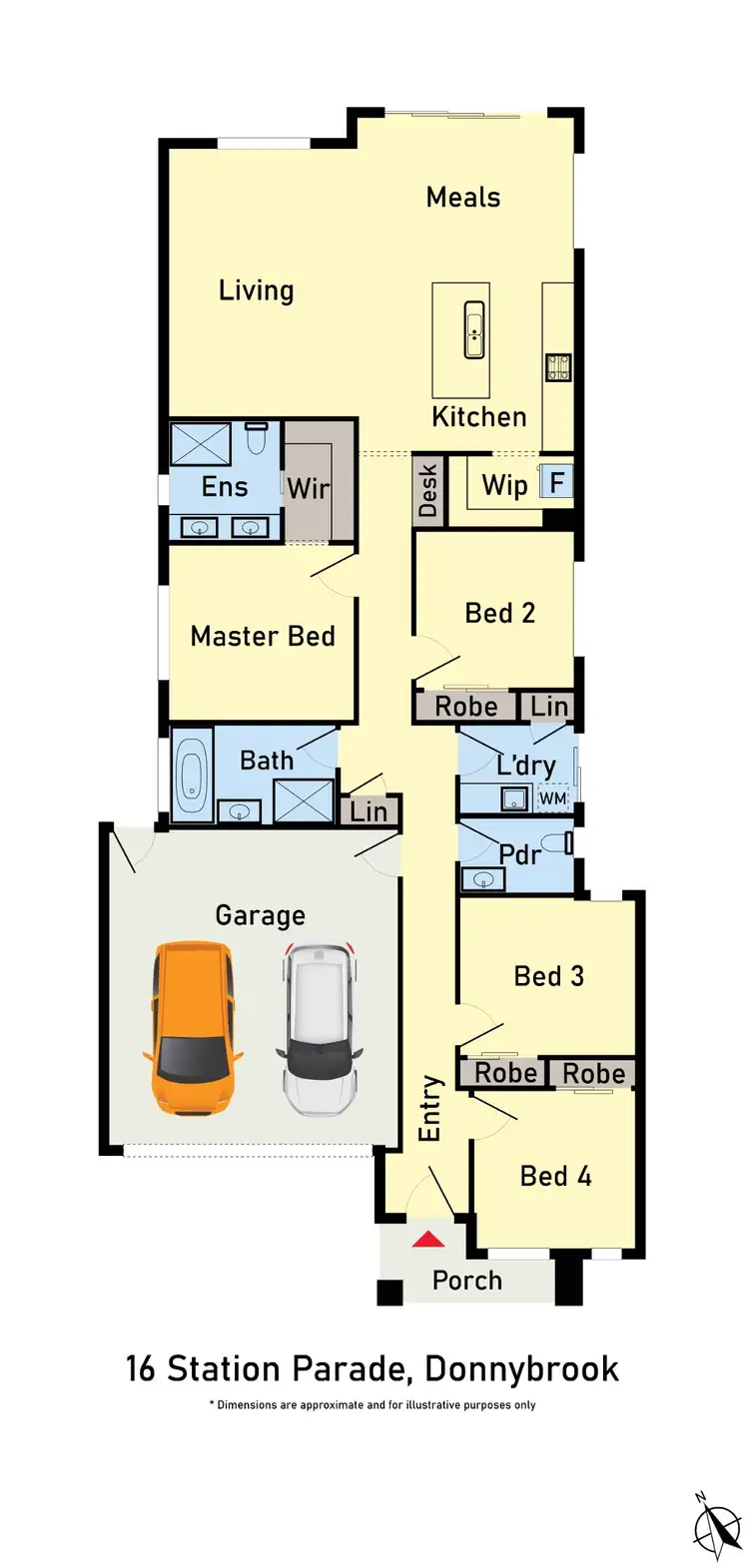 Floorplan of Homely house listing, 16 Station Parade, Donnybrook VIC 3064