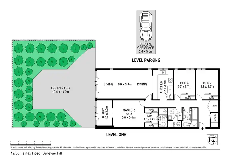 Floorplan of Homely apartment listing, 12/36 Fairfax Road, Bellevue Hill NSW 2023