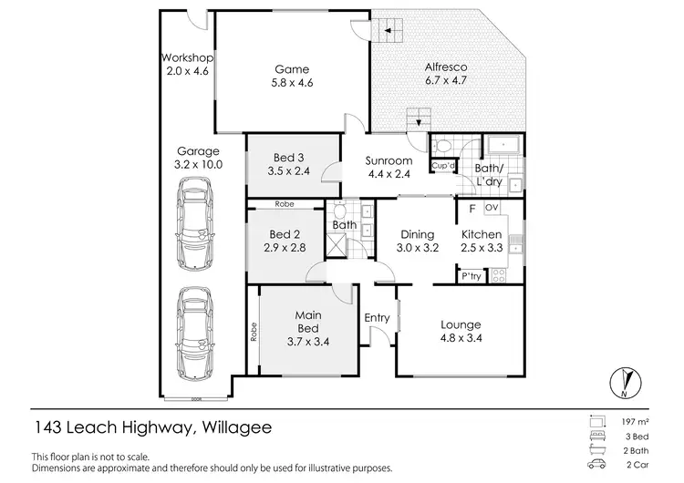 Floorplan of Homely house listing, 143 Leach Highway, Willagee WA 6156