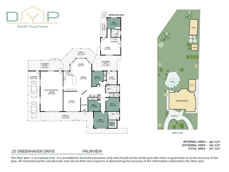 Floorplan of Homely house listing, 23 Greenhaven Drive, Palmview QLD 4553