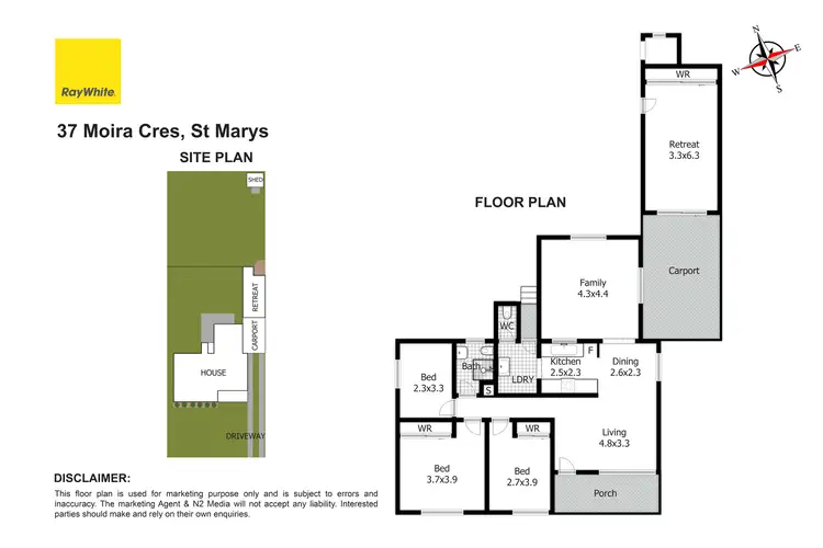 Floorplan of Homely house listing, 37 Moira Crescent, St Marys NSW 2760