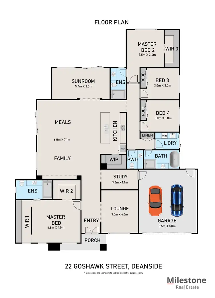 Floorplan of Homely house listing, 22 GOSHAWK STREET, Deanside VIC 3336