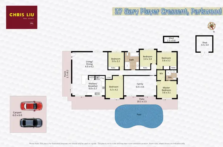 Floorplan of Homely house listing, 27 Gary Player Crescent, Parkwood QLD 4214