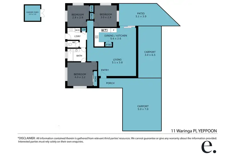 Floorplan of Homely house listing, 11 Waringa Place, Yeppoon QLD 4703