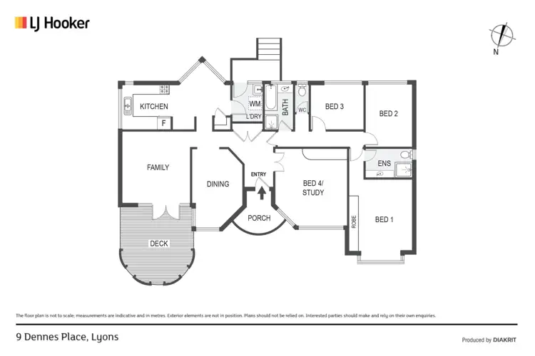 Floorplan of Homely house listing, 9 Dennes Place, Lyons ACT 2606