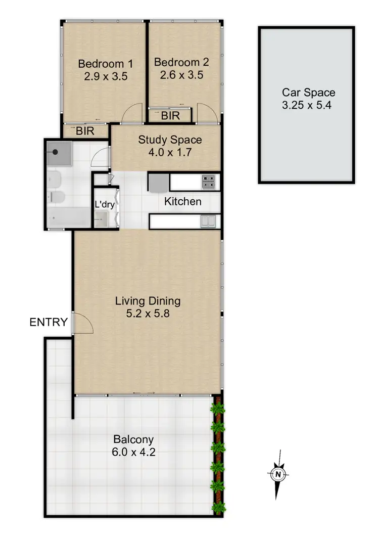 Floorplan of Homely apartment listing, 15/22-26 Nursery Street, Hornsby NSW 2077
