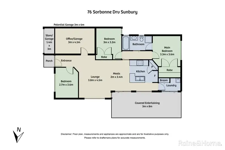 Floorplan of Homely house listing, 76 Sorbonne Drive, Sunbury VIC 3429