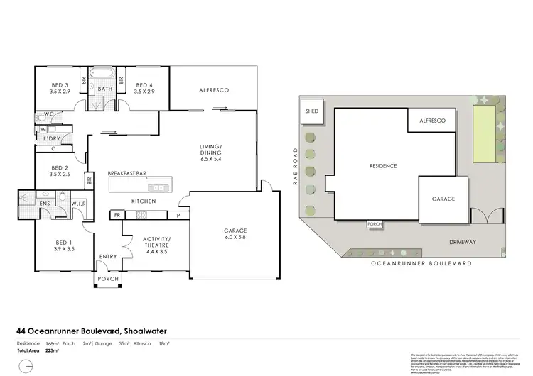 Floorplan of Homely house listing, 44 Oceanrunner Boulevard, Shoalwater WA 6169