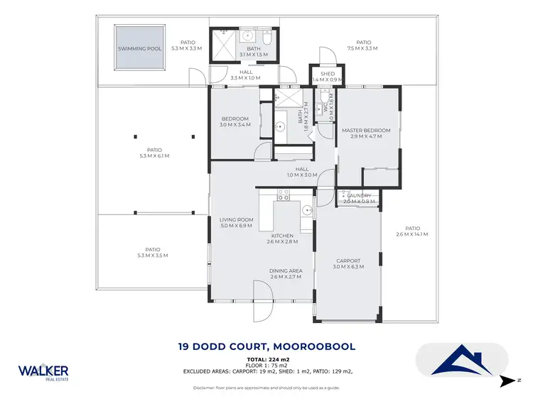 Floorplan of Homely house listing, 19 Dodd Court, Mooroobool QLD 4870