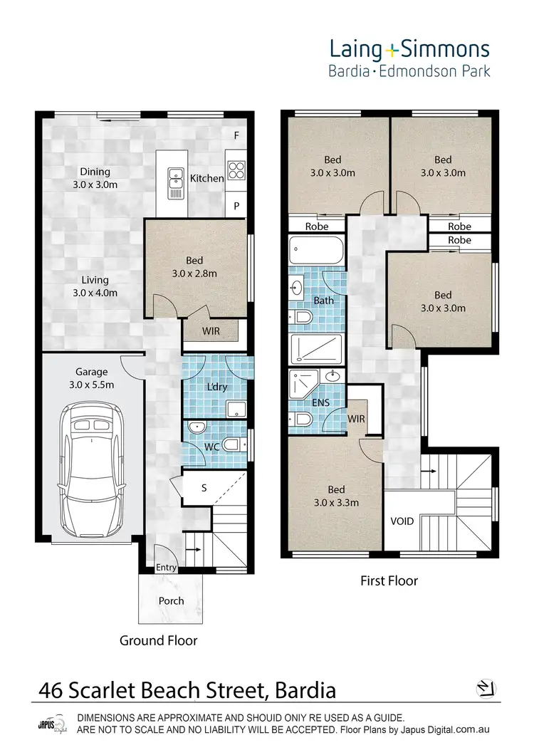 Floorplan of Homely house listing, 46 Scarlet Beach Street, Bardia NSW 2565