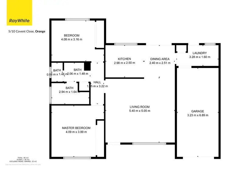 Floorplan of Homely unit listing, 5/4 Covent Close, Orange NSW 2800