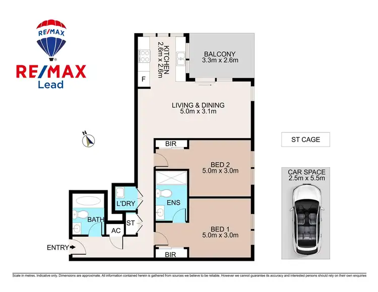 Floorplan of Homely apartment listing, 506/2-4 Galara Street, Rosebery NSW 2018