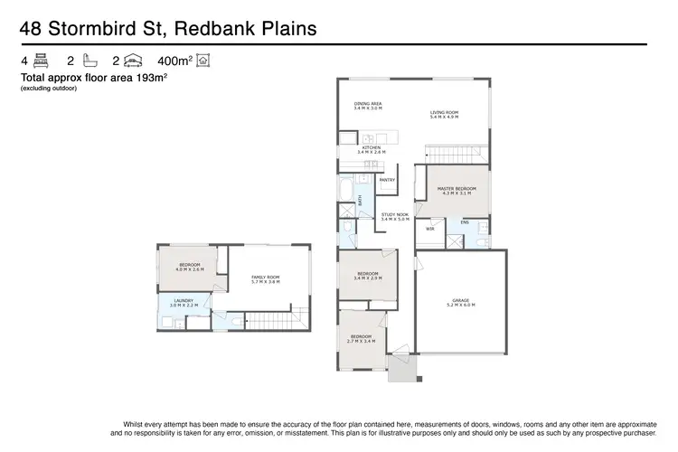 Floorplan of Homely house listing, 48 Stormbird Street, Redbank Plains QLD 4301