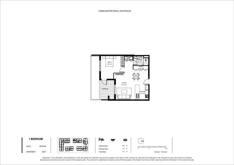 Floorplan of Homely apartment listing, G2/7 Manchester Drive, Schofields NSW 2762