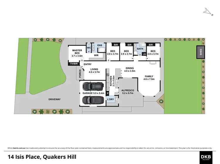 Floorplan of Homely house listing, 14 Isis Place, Quakers Hill NSW 2763