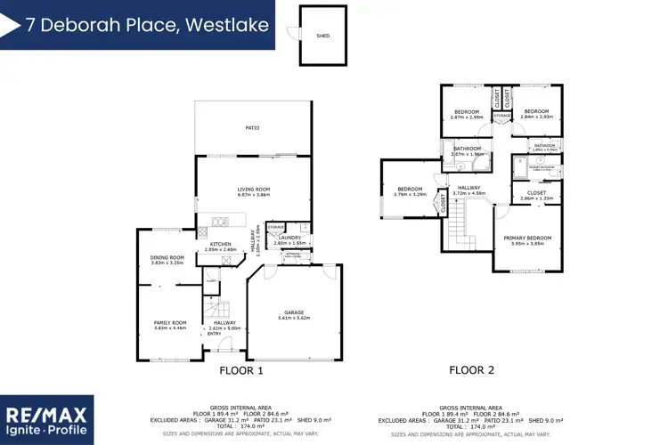 Floorplan of Homely house listing, 7 Deborah Place, Westlake QLD 4074