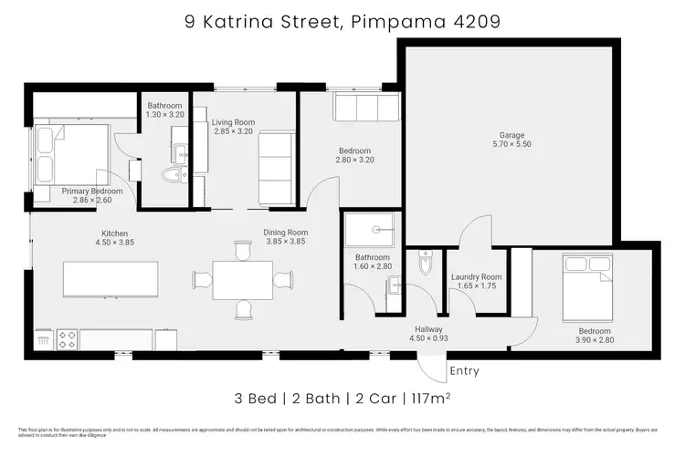 Floorplan of Homely house listing, 9 Katrina Street, Pimpama QLD 4209