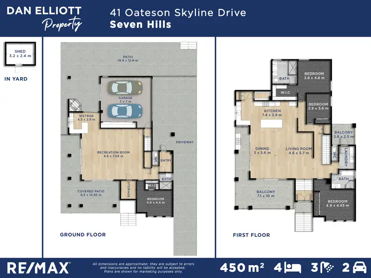 Floorplan of Homely house listing, 41 Oateson Skyline Drive, Seven Hills QLD 4170