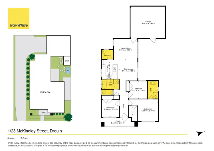Floorplan of Homely unit listing, 1/23 McKindlay Street, Drouin VIC 3818