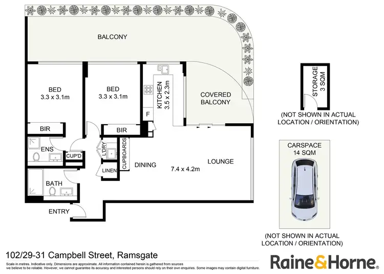 Floorplan of Homely unit listing, 102/29 Campbell Street, Ramsgate NSW 2217