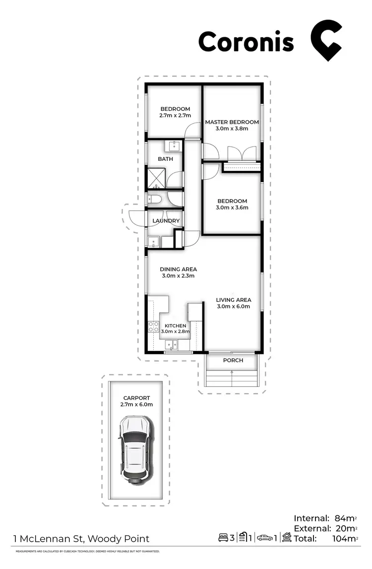 Floorplan of Homely house listing, 3 McLennan Street, Woody Point QLD 4019