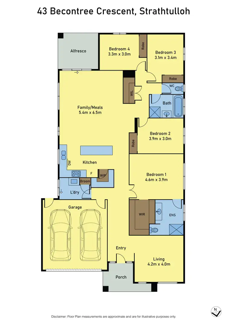 Floorplan of Homely house listing, 43 Becontree Crescent, Strathtulloh VIC 3338