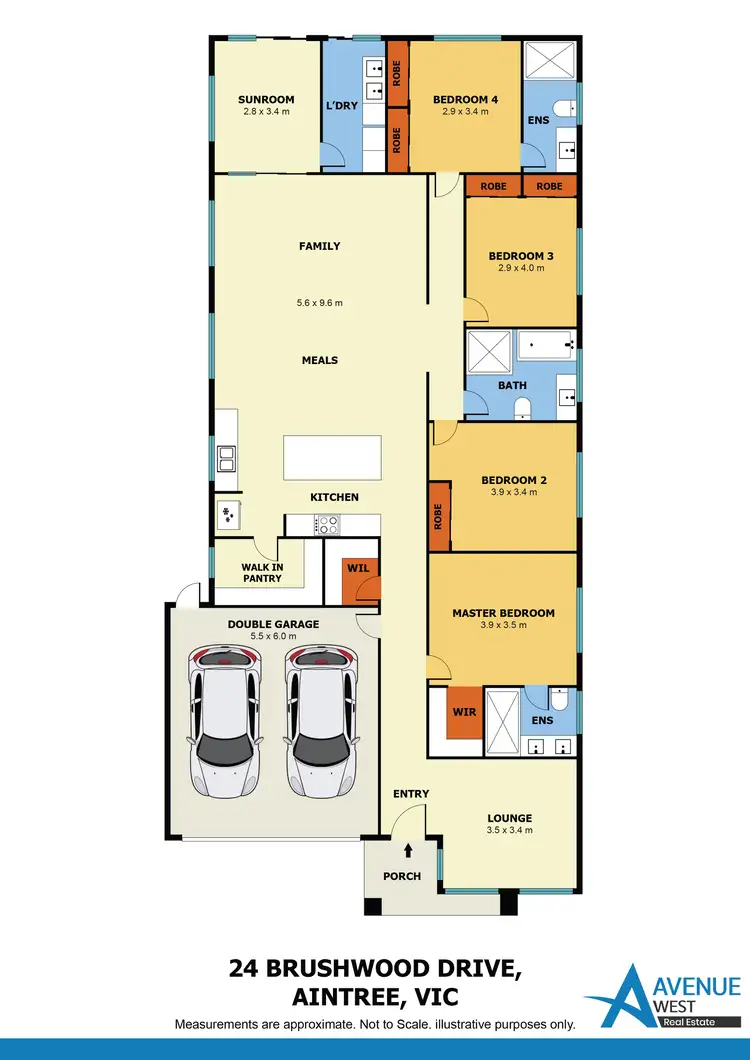 Floorplan of Homely house listing, 24 Brushwood Drive, Aintree VIC 3336