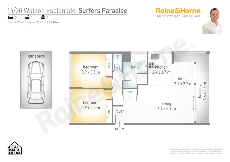 Floorplan of Homely apartment listing, 14/30 Watson Esplanade, Surfers Paradise QLD 4217