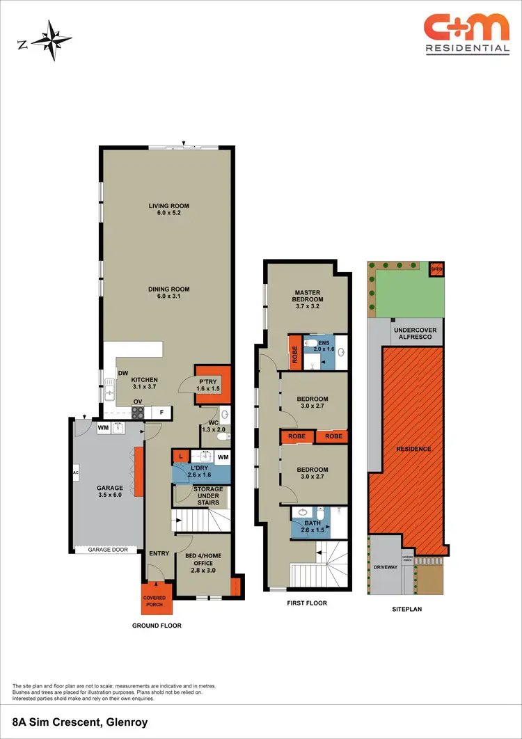 Floorplan of Homely townhouse listing, 8A Sim Crescent, Glenroy VIC 3046